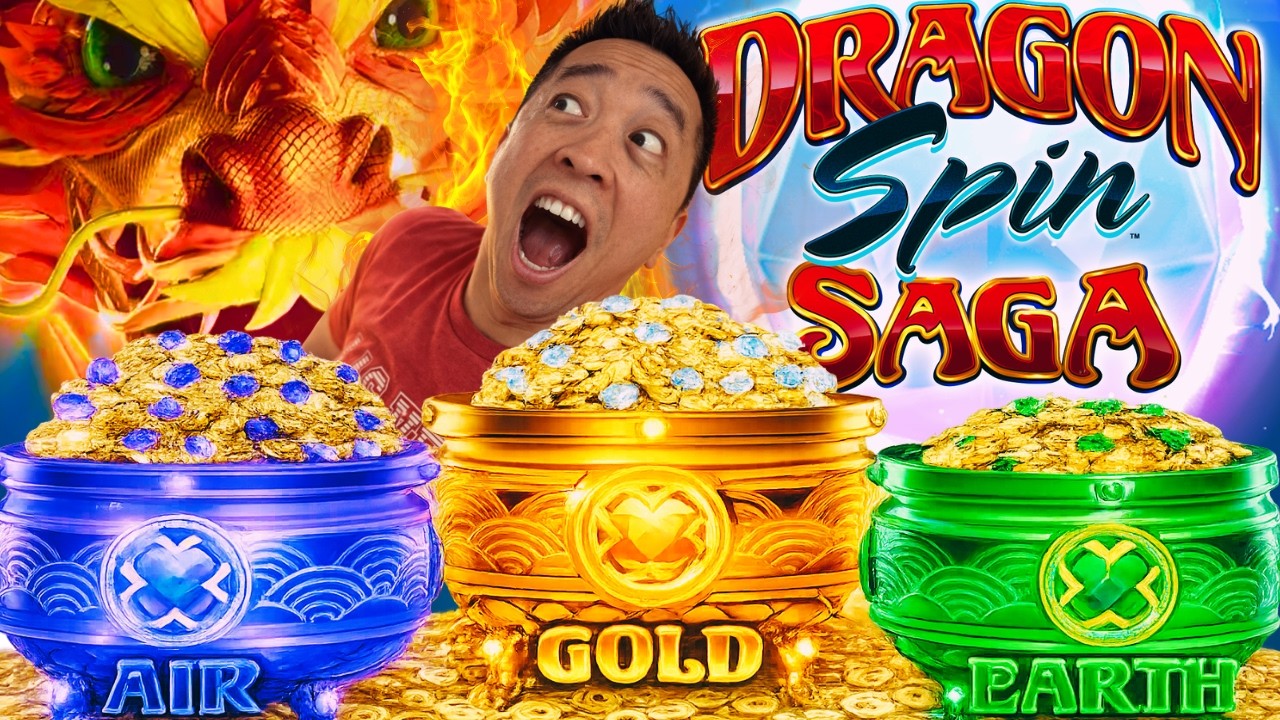 TO SLAY OR BE SLAYED! ⚔️🐲 DRAGON SPIN SAGA EARTH & AIR Slot Machine (LIGHT & WONDER)