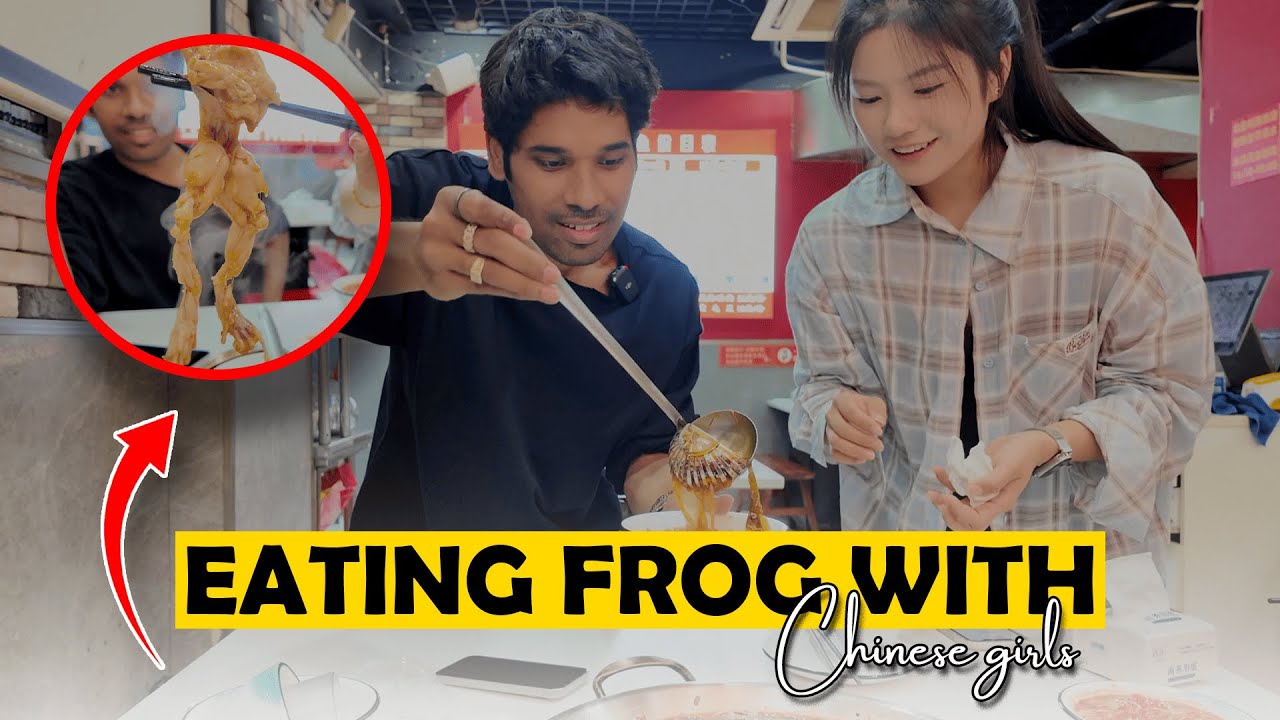 Food Tour 🐸 🐸 with Chinese beauties 💃  💃 | Bizarre Foods | Chengdu, China 🇨🇳