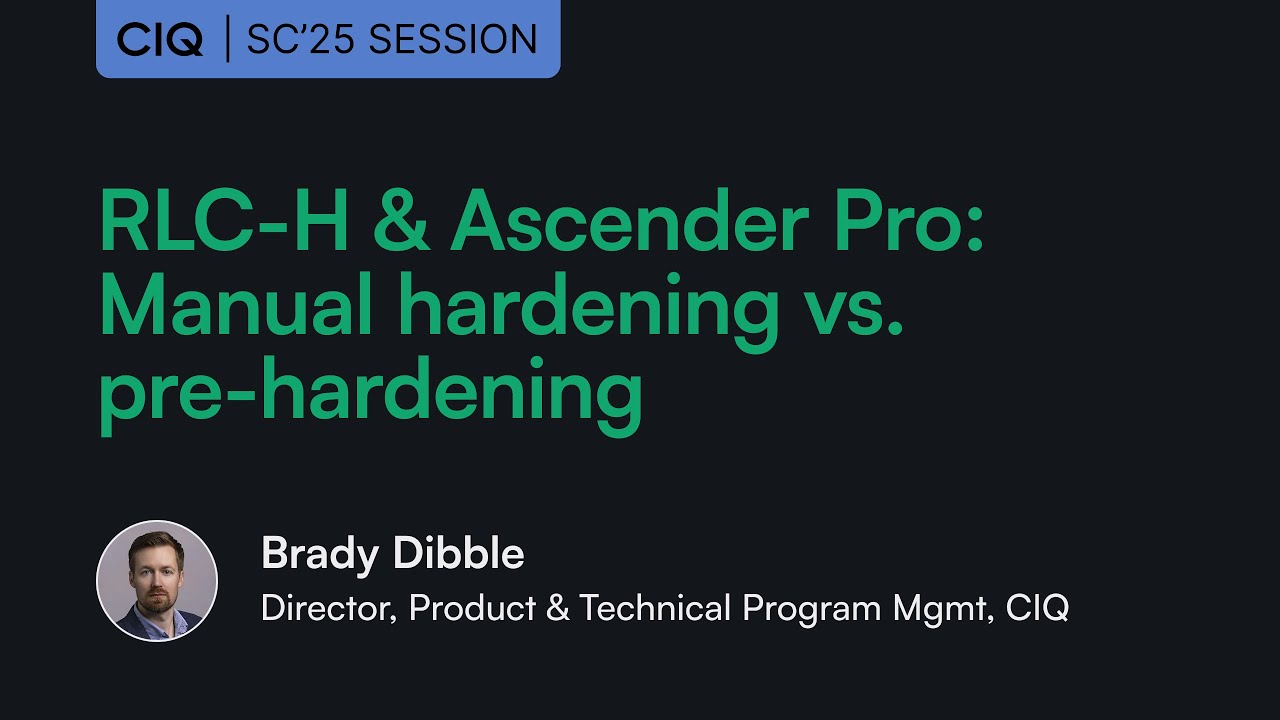 RLC-H and Ascender Pro: Manual hardening vs. pre-hardening