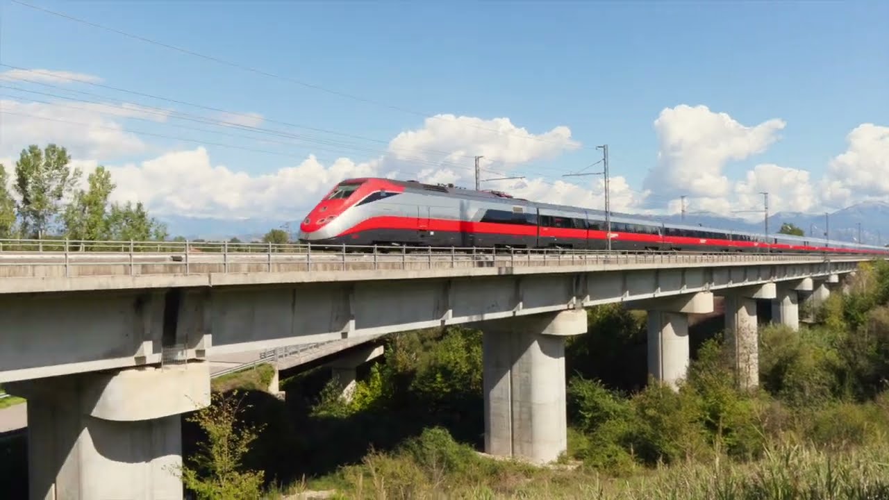 Treni alta velocità inquadrature mai viste con il gimbal