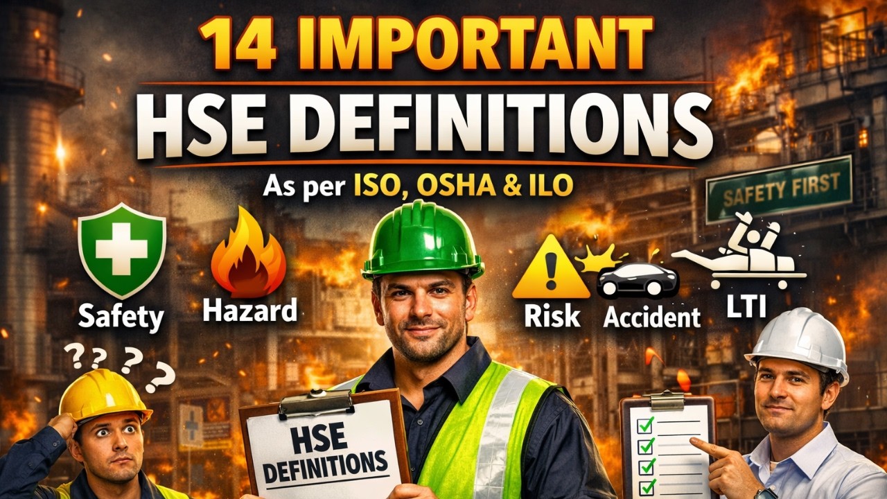 Top 14 Most Important HSE Definitions Every Safety Officer Must Know