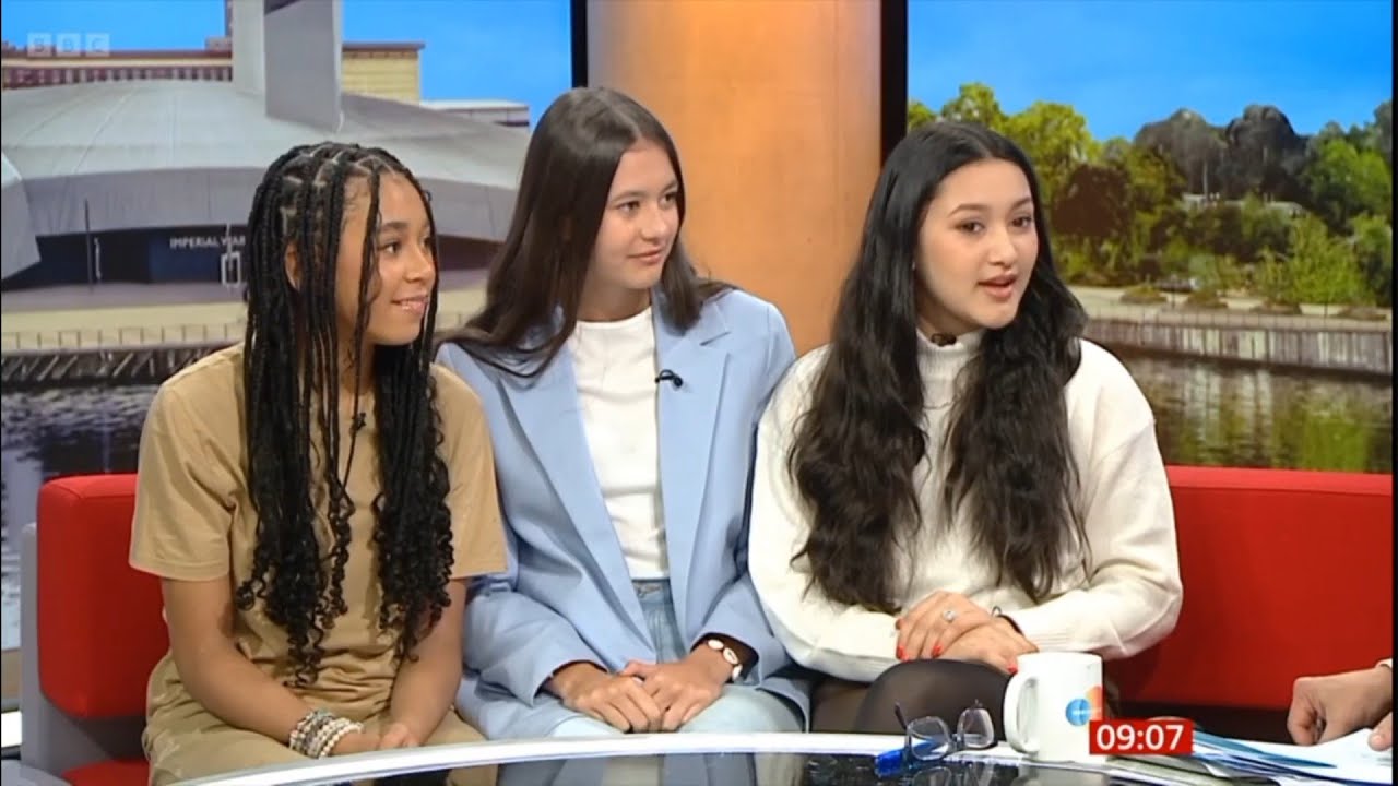 STAND UNIQU3 (🇬🇧 JESC 2023) interviewed on BBC Breakfast (03/11/2023)