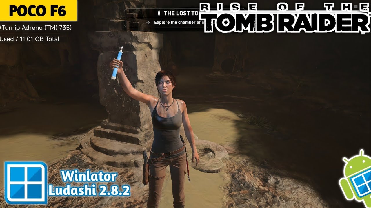 Rise of The Tomb Raider DX12 PC Playable on Android! Winlator Ludashi 2.8.2 - Poco F6