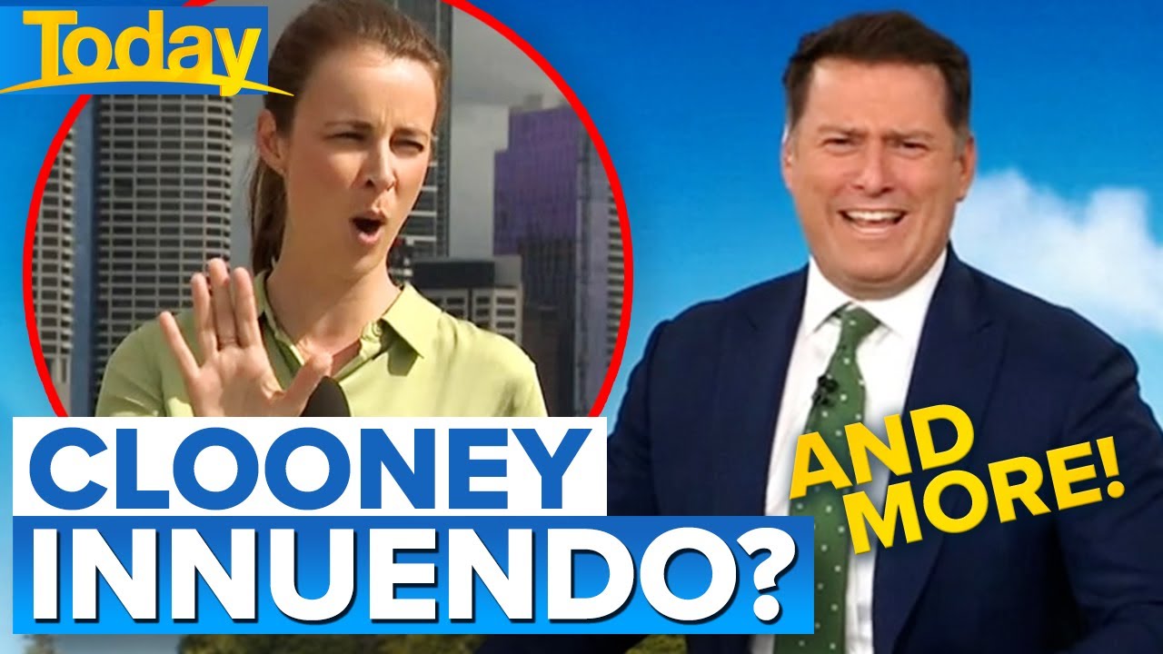 Karl’s George Clooney innuendo shocks reporter on live TV | Today Show Australia