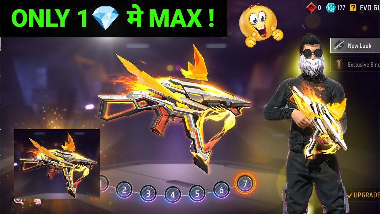 How To Upgrade All Evo Gun Lowest Diamond 💎 In Free Fire | How To Upgrade Evo Gun In Less Diamond 🔥⚡
