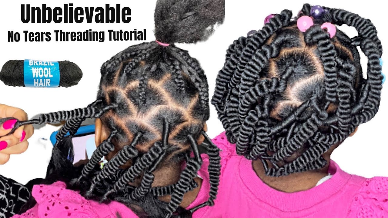 Threading CORKSCREW Twist with Brazilian wool | Threading Tutorial | how to