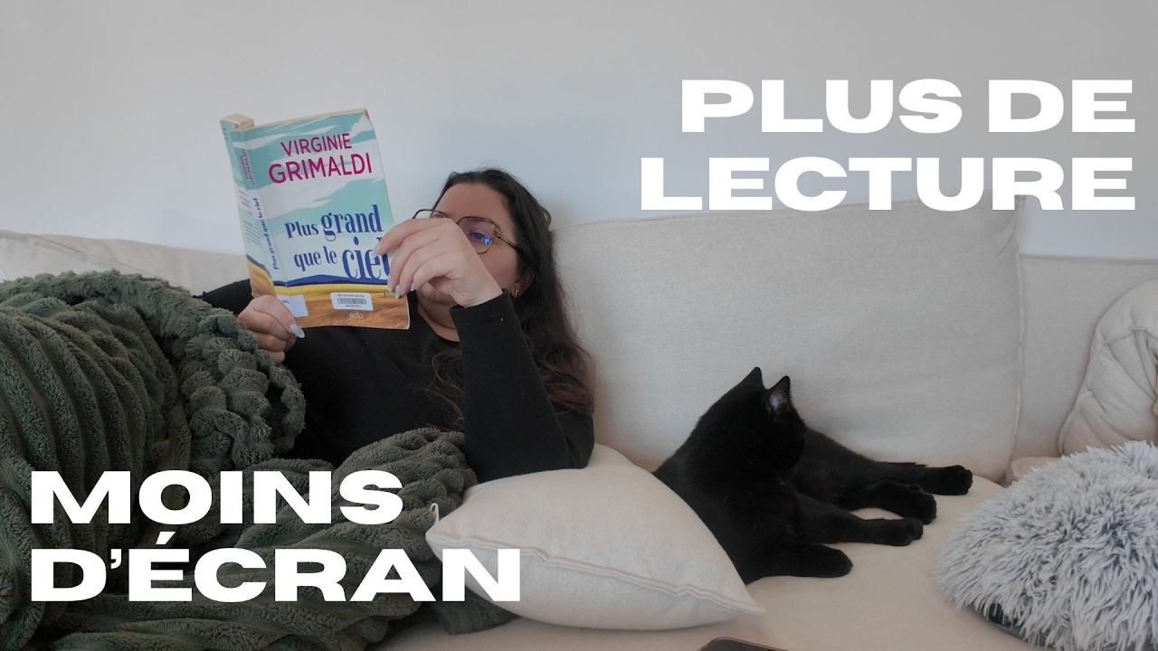 JE TRANSFORME MON TEMPS D'ÉCRAN EN TEMPS DE LECTURE(daily vlog)