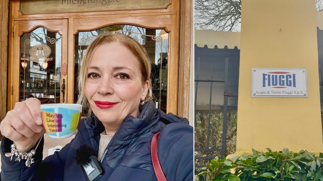 На кафе във Фиуджи (Fiuggi/ Frosinone)