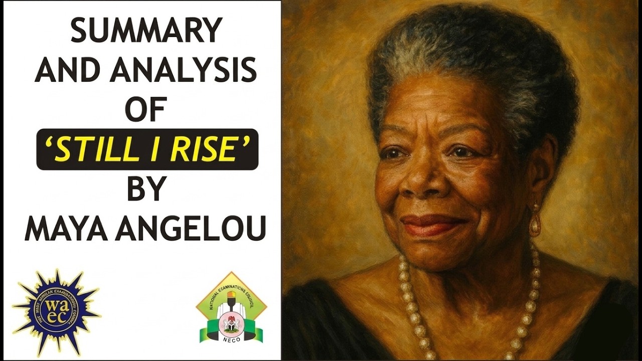 Summary and Analysis  of 'Still I Rise' by Maya Angelou | Literature: Non-African Poetry