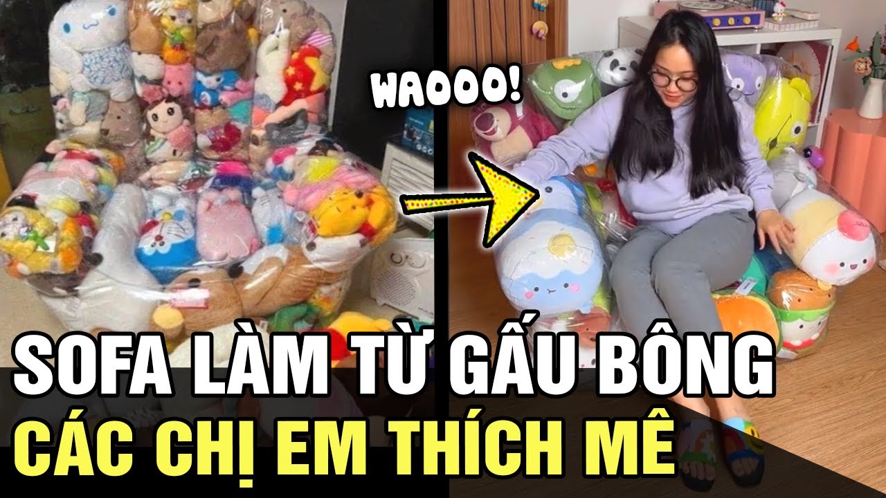 Trend mới dành cho hội MÊ GẤU BÔNG: chiếc sofa êm ái NHẤT MÙA ĐÔNG khiến ai cũng thích mê | TB TREND
