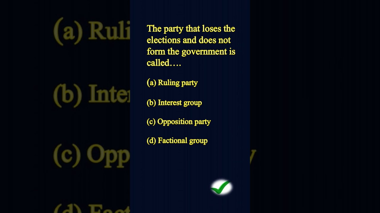MCQ Political Parties Class 10 #cbse #class10 #mcq