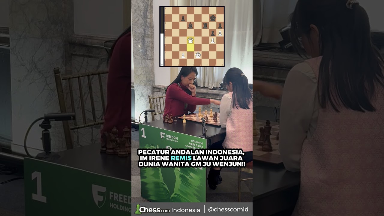 IM Irene Sukandar Lawan Juara Dunia, Berhasil Tahan Remis!! #catur