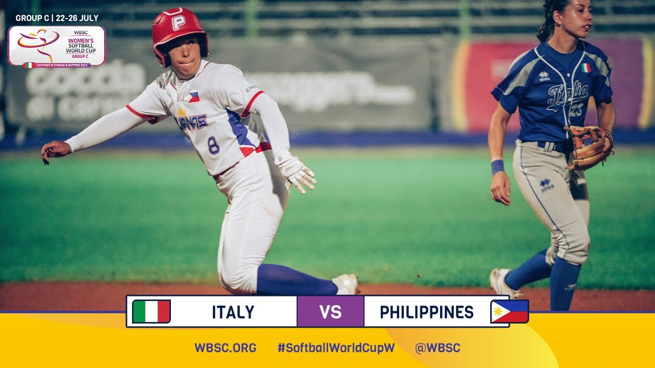 HIGHLIGHTS - Italy vs Philippines – WBSC Women’s Softball World Cup