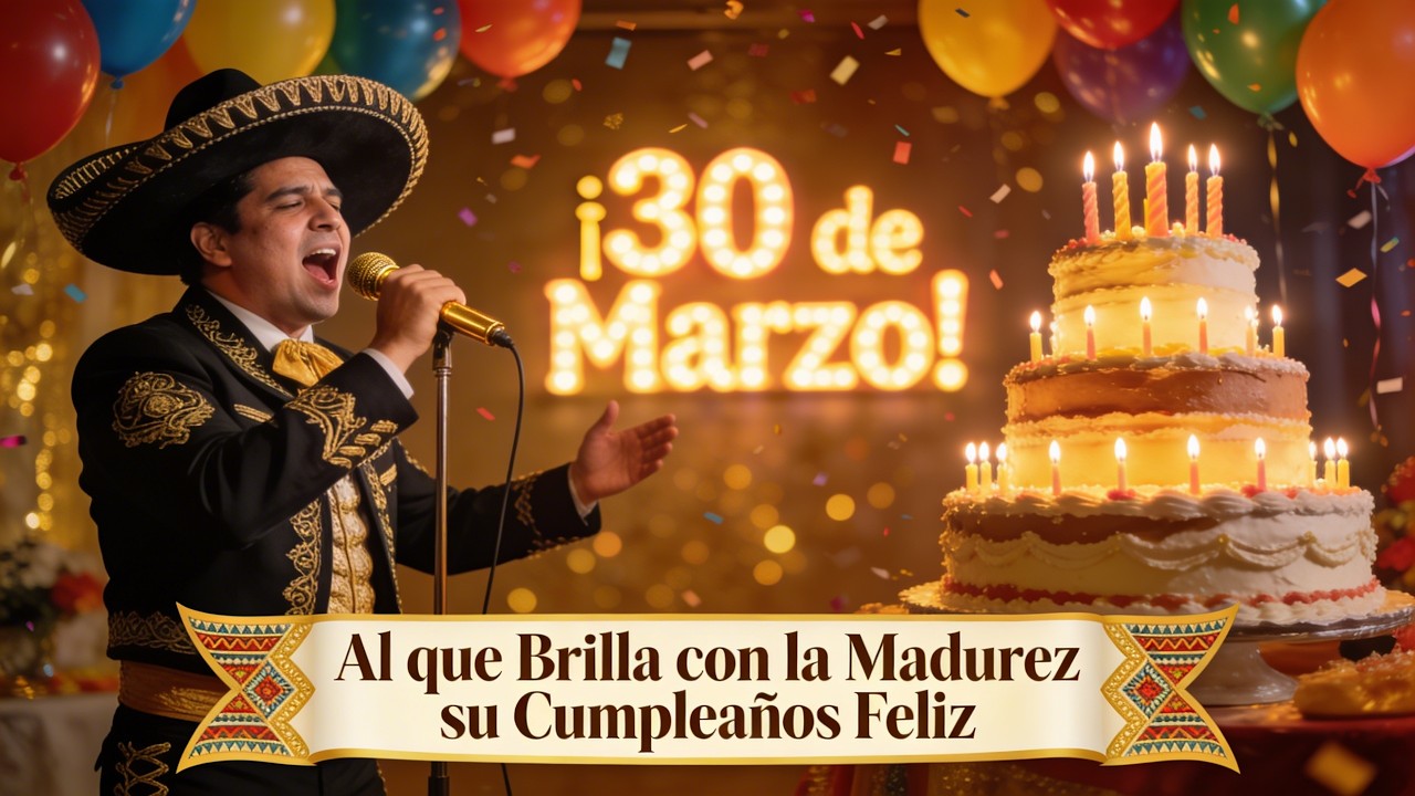 Al que brilla con la madurez de treinta d&iacute;as su cumplea&ntilde;os feliz 30 de marzo ✨