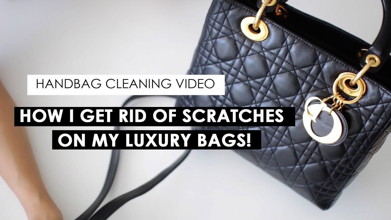 HOW TO CLEAN LAMBSKIN LUXURY BAGS | HOW I BUFF OUT SCRATCHES