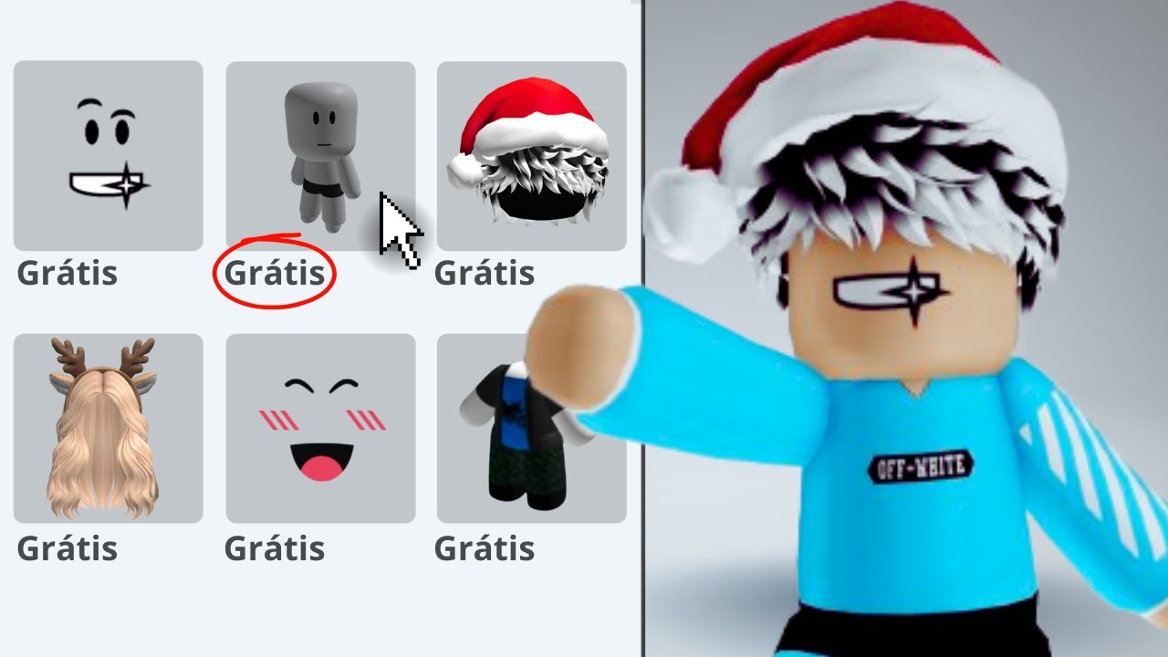COMO CONSEGUIR ITENS QUE CUSTAM ROBUX DE GRAÇA NO ROBLOX!😲 *FUNCIONANDO 2024*
