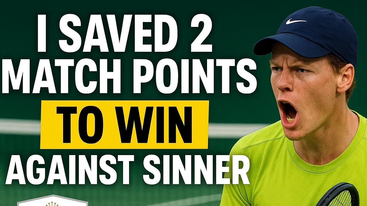 MATCH POINTS SAVED AGAINST SINNER! | TopSpin2K25 Gameplay