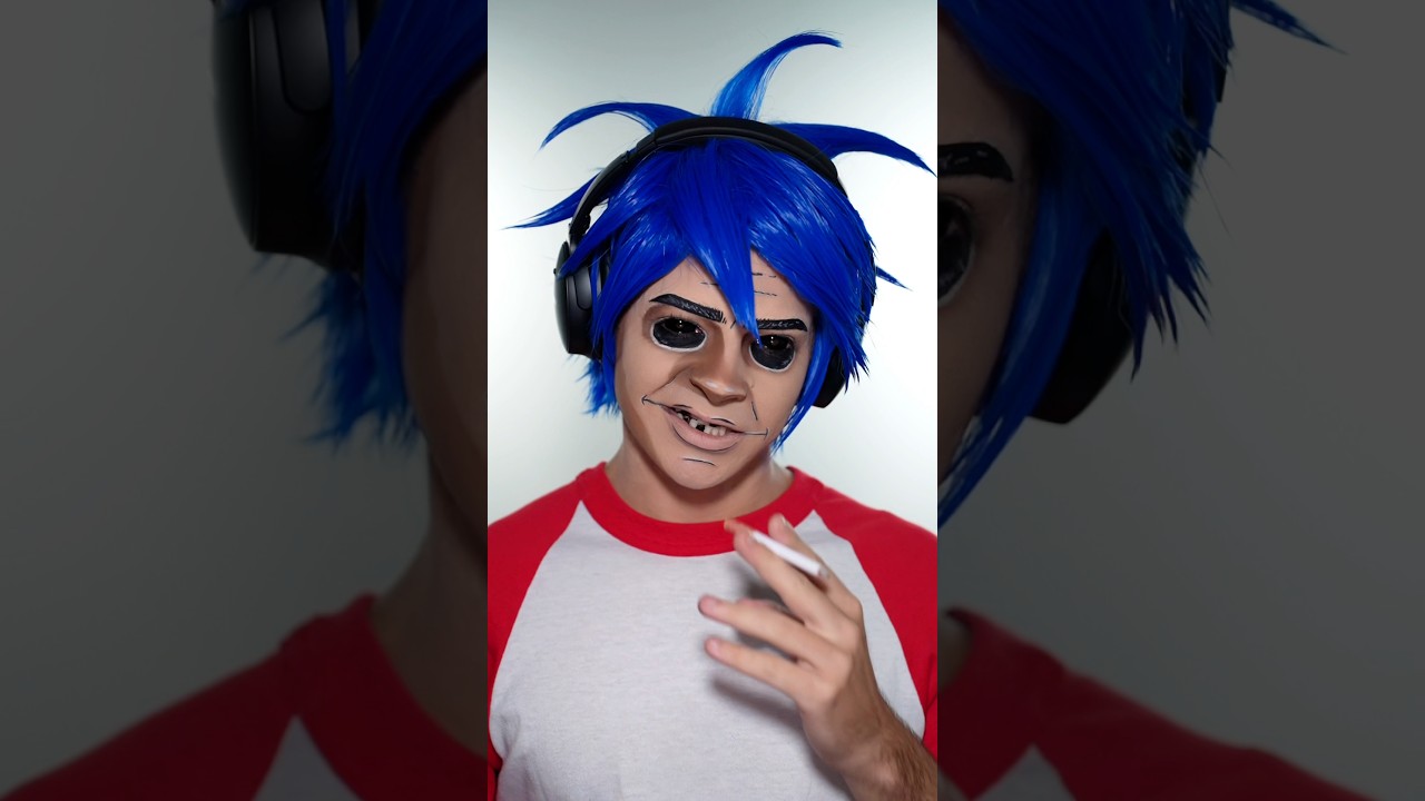2D Gorillaz makeup/cosplay