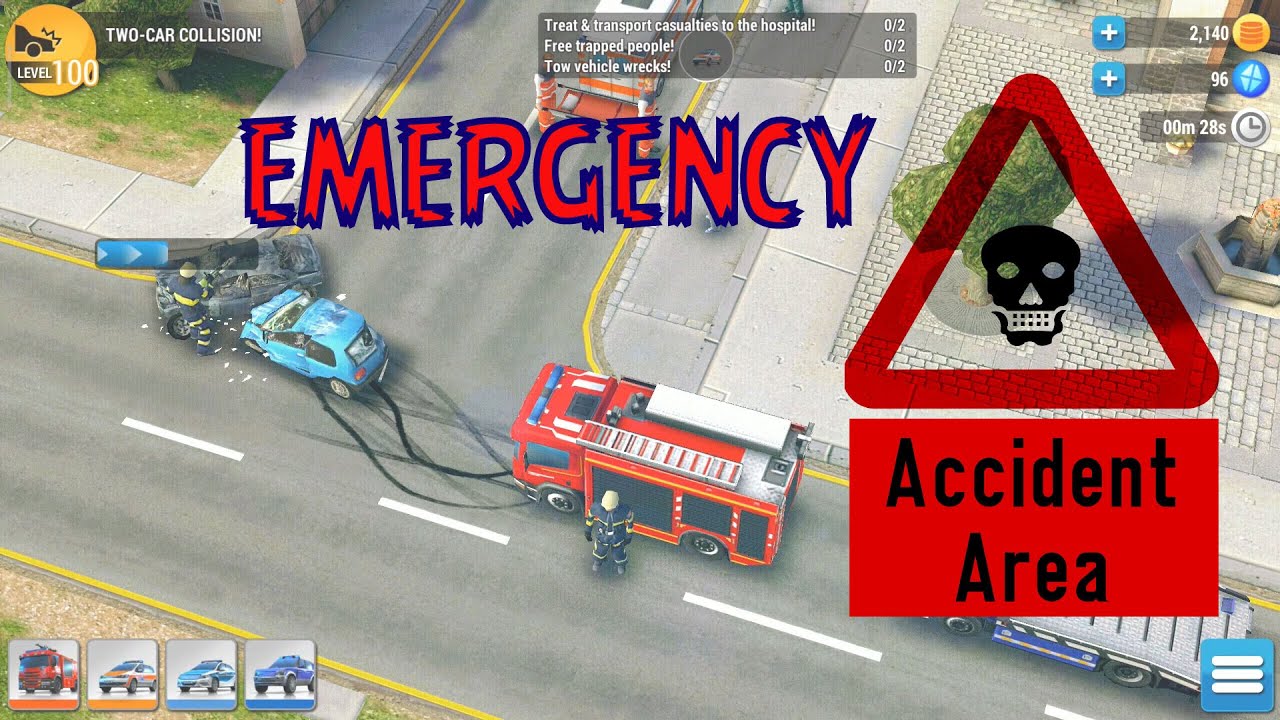 EMERGENCY HQ | ALERT! 2 CAR ACCIDENTS RESCUE - GAME PLAY #2