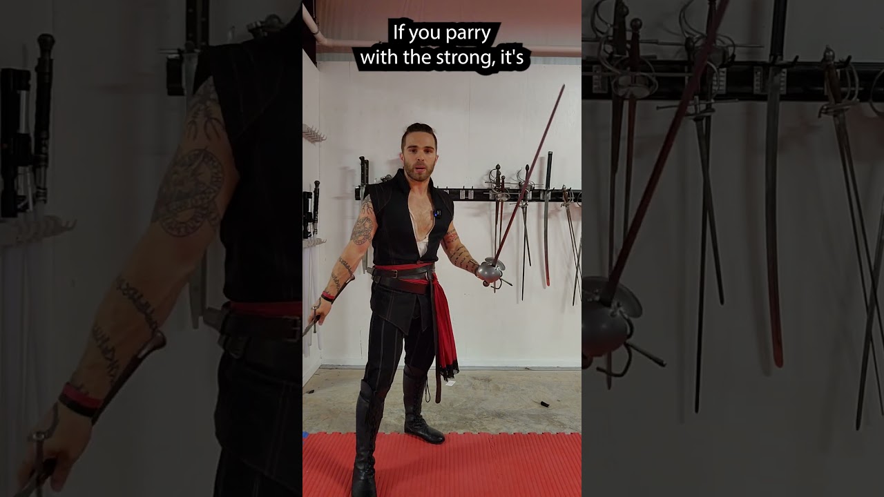 Can a Smaller Sword Parry a Bigger Sword? Blade Mechanics! #shorts #swords