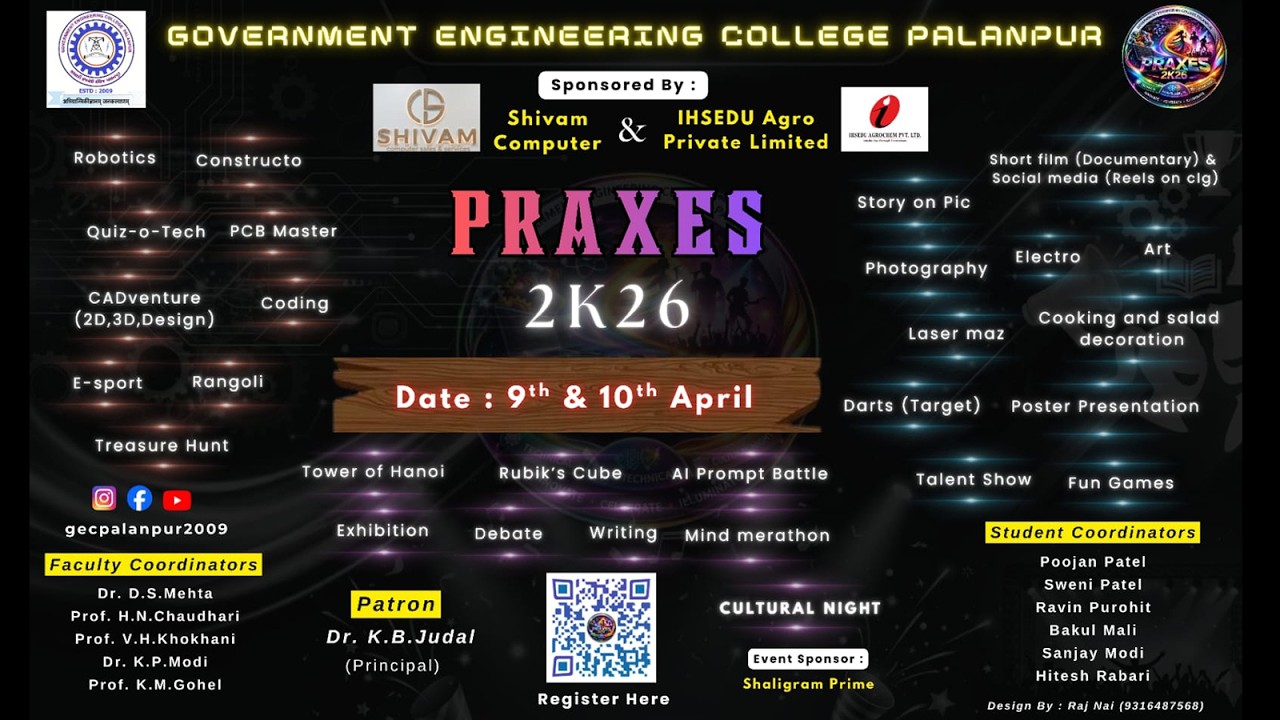 🔴 LIVE 🔴 PRAXES 2026 || GOVERMENT ENGINEERING COLLEGE, PALANPUR || DT. 10/4/2026