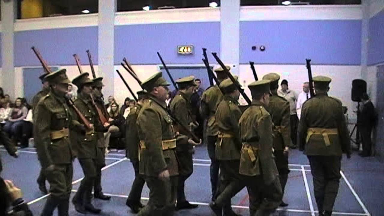 16th Newtownabbey BB Drill Squad 2016 wearing 36th Ulster Division uniforms