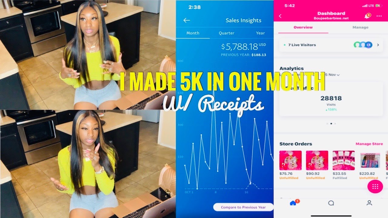 I MADE $10,000 SELLING LIPGLOSS  | HOW I MADE 5K IN ONE MONTH & OTHER BUSINESS TEA *WITH RECEIPTS*