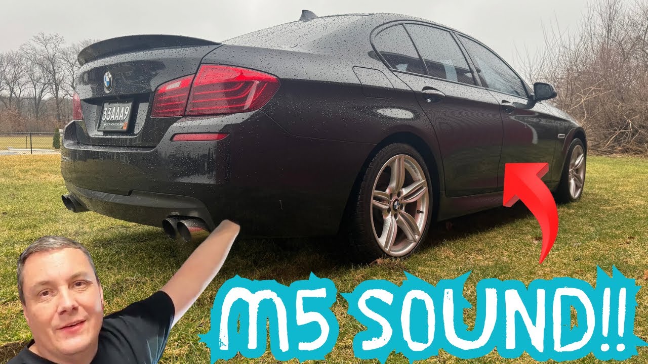 BMW F10 550i: Turner Motorsport muffler delete!