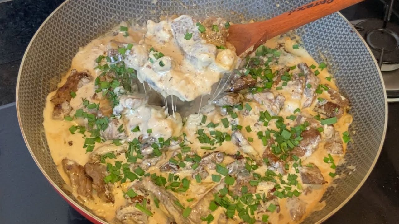 AGORA SÓ FAÇO ASSIM CARNE AO MOLHO DE QUEIJO