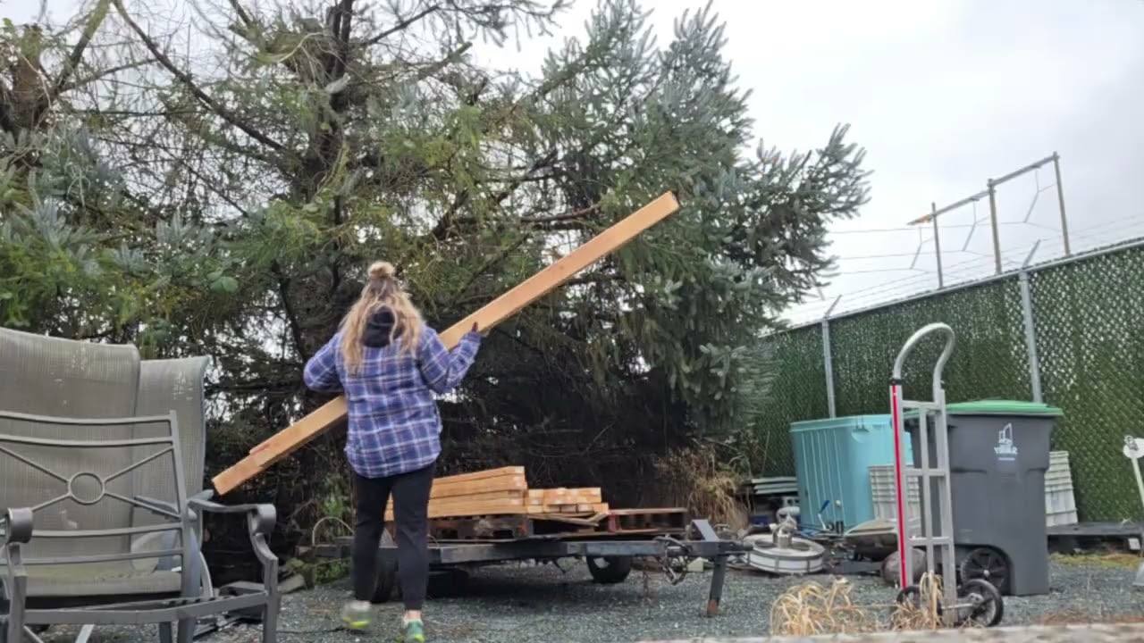 Productive Day Moving Wood & Clearing Out a Storage Unit 💪♻️