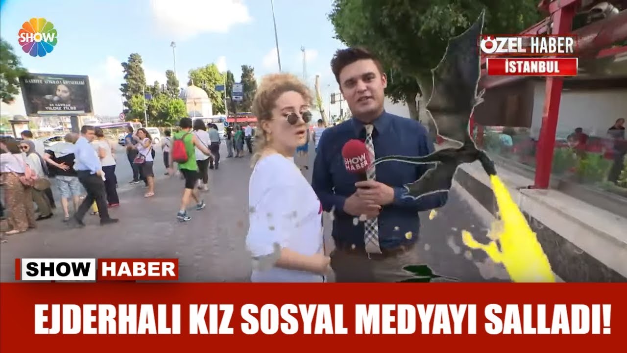 Ejderhalı kız sosyal medyayı salladı!