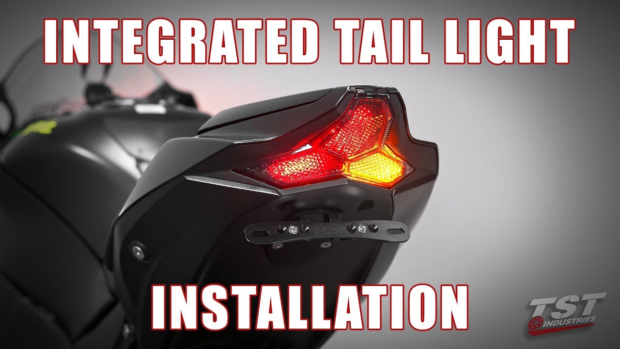 How to install a Programmable Integrated Tail Light on a 2016+ Kawasaki ZX10R by TST Industries