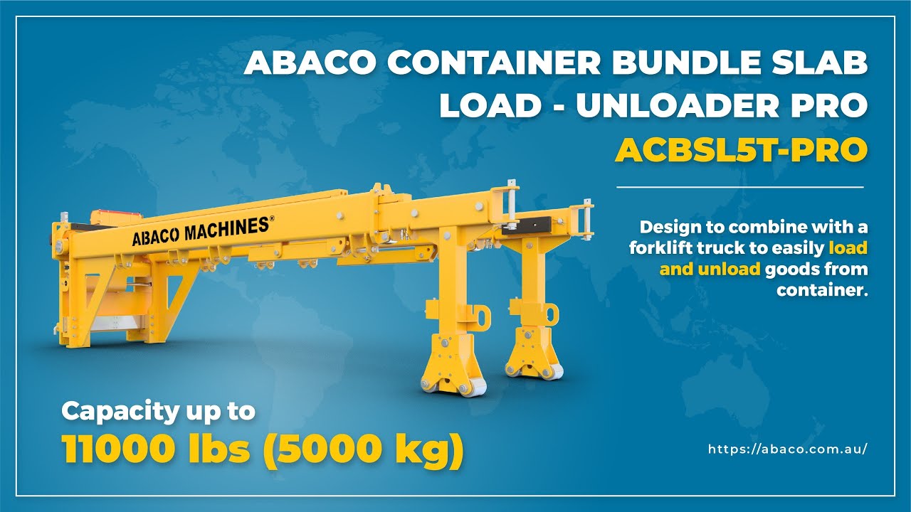 ABACO CONTAINER BUNDLE SLAB LOAD - UNLOADER PRO | Container Loader Machine
