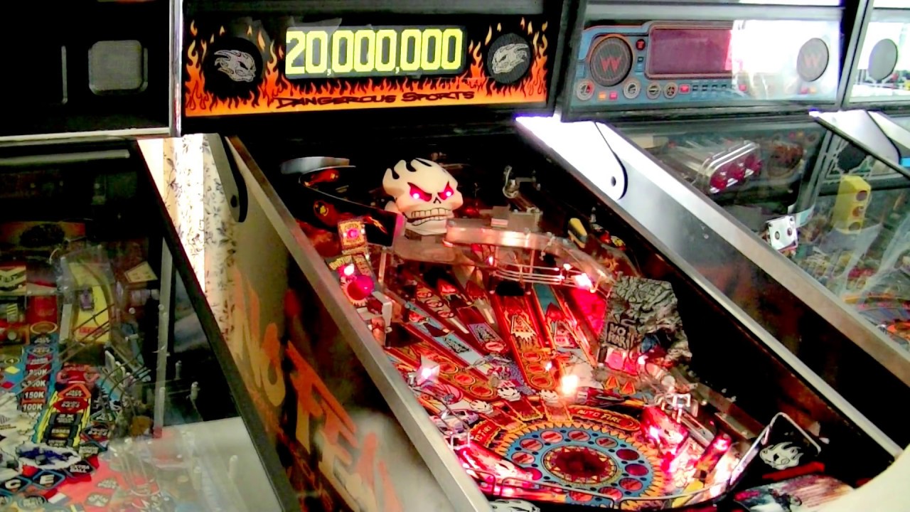 No Fear Pinball by Williams 1995 Color DMD Gameplay ピンボール ノーフィアー ピンボール カラードットマトリクス