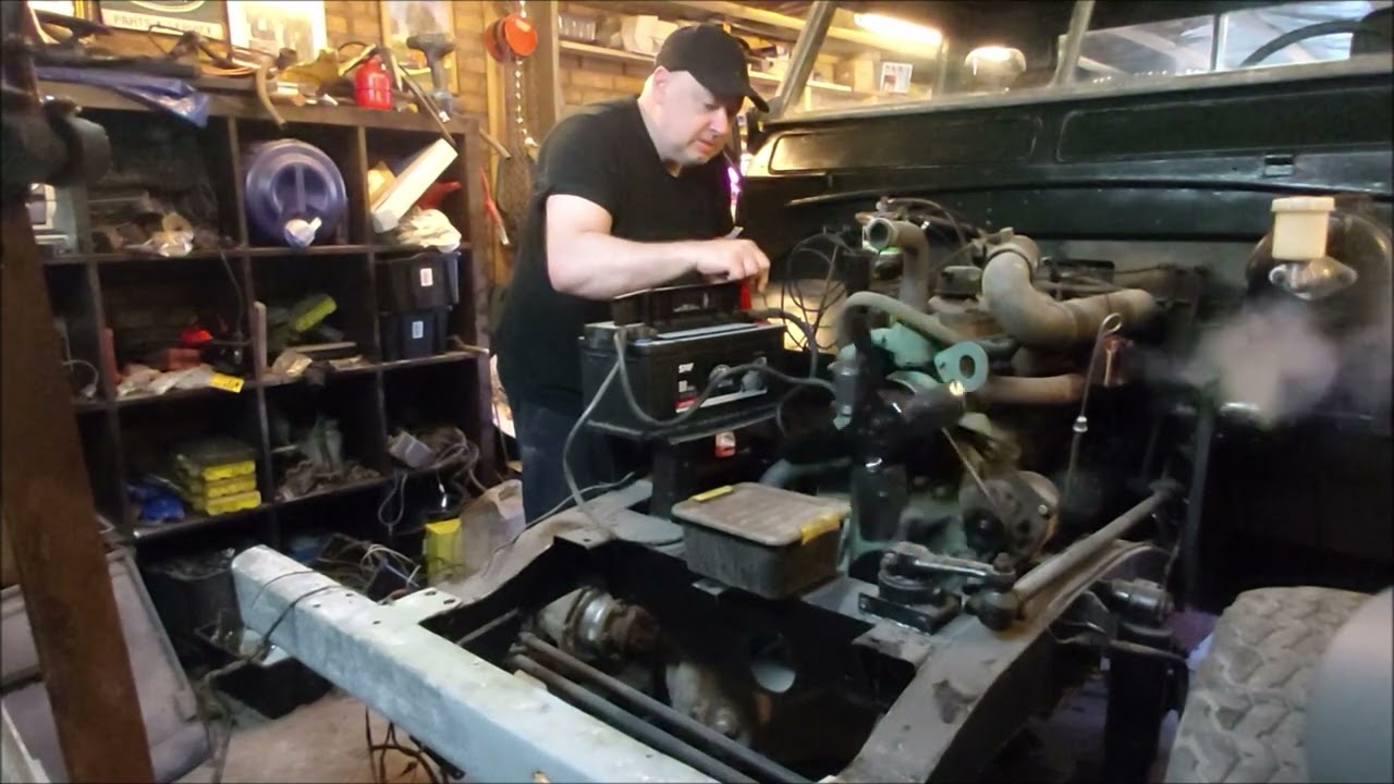 Land Rover 2.25 Diesel, first start