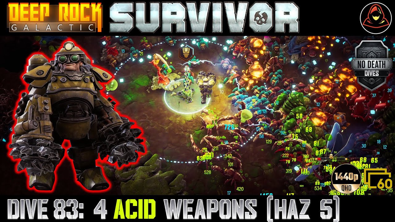 Deep Rock Galactic: Survivor | Dive 83: Sector 5 - 4 Acid Weapons (Haz 5)
