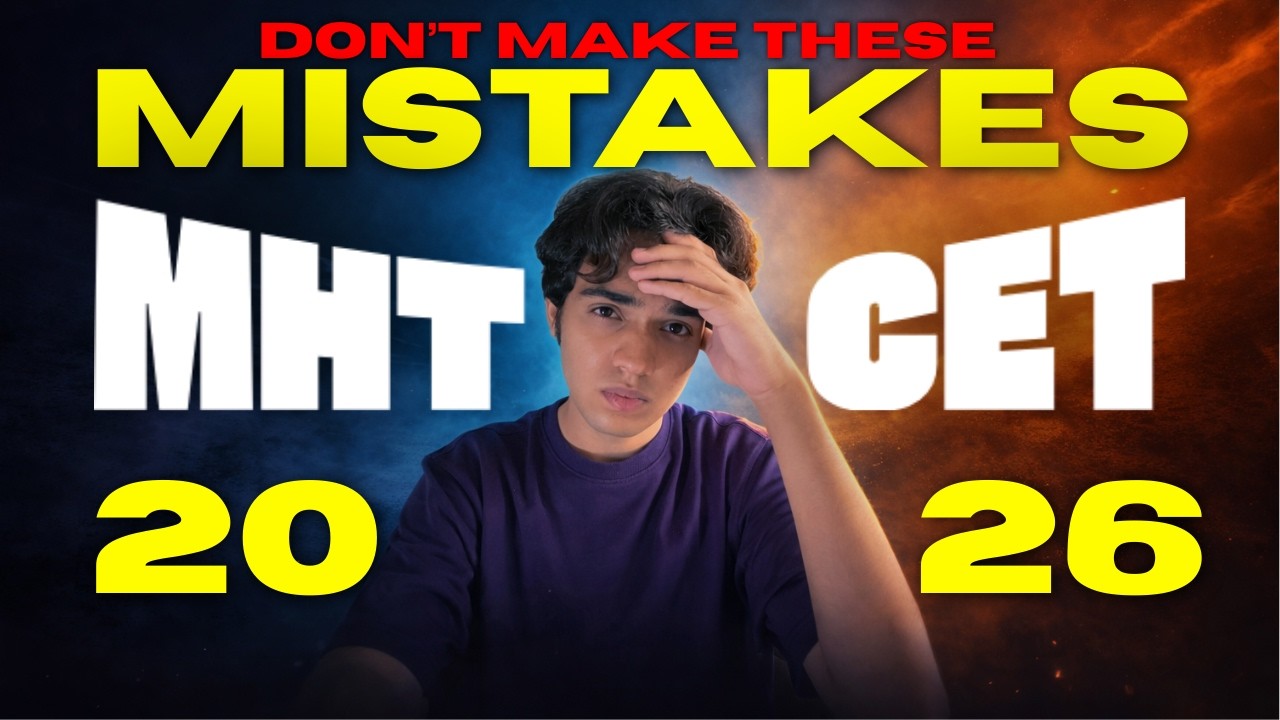 Why I MISSED 99%ile in MHTCET - Don't Make these MISTAKES!