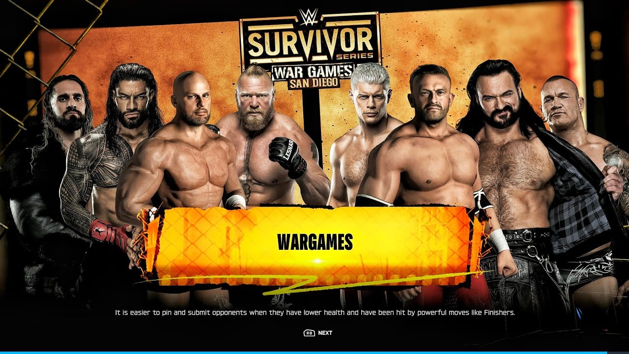 TEAM RAW (ADAM PEARCE) VS TEAM SMACKDOWN (NICK ALDIS) - SURVIVOR SERIES WAR-GAMES MATCH | WWW 2K26 
