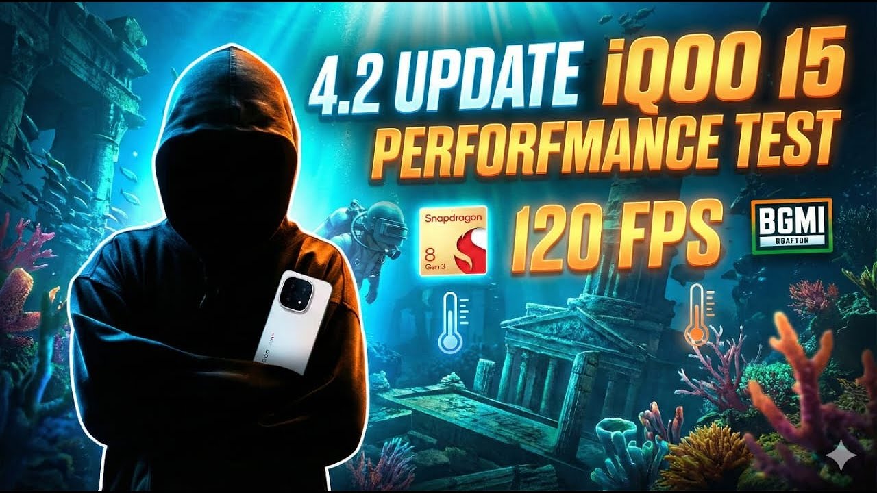 4.2 UPDATE IQOO 15 PERFORMANCE TEST 120 FPS | BGMI LIVE | ITxNIKKYisLive | #iqoo15 #bgmi #iqoo15bgmi