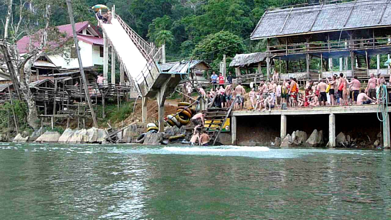 Water Slide Vang Vieng Tubing Laos 02