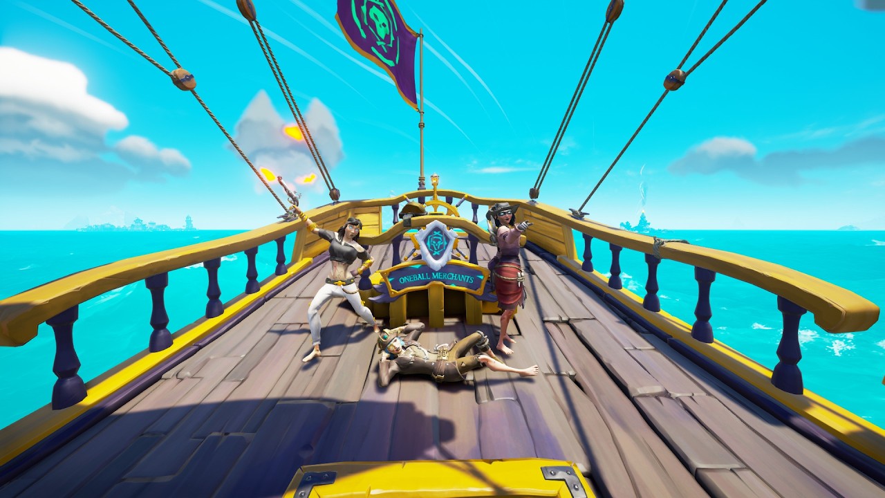 This streamer in Sea Of Thieves did not enjoy our one balls!