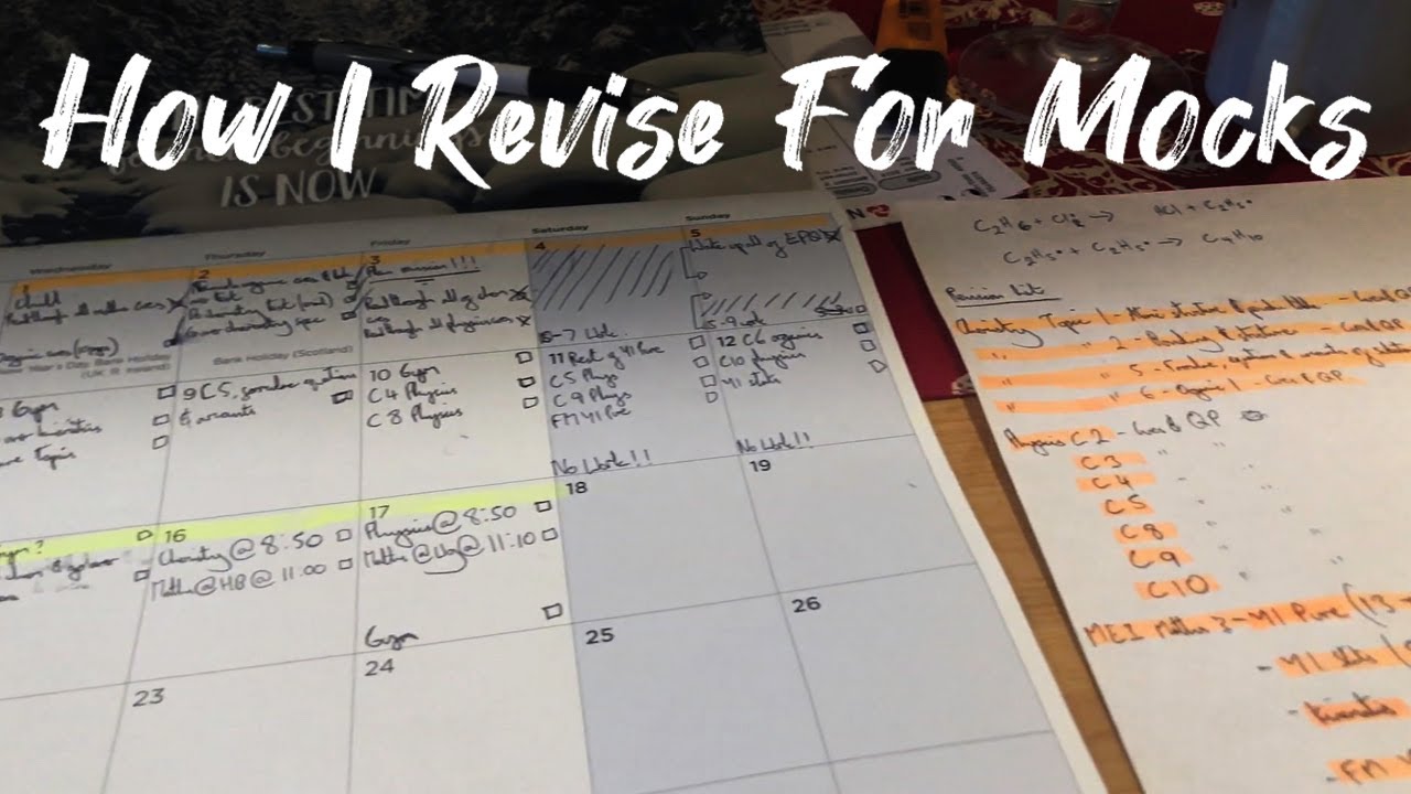 How I Revise For Mocks *A-level & GCSE*