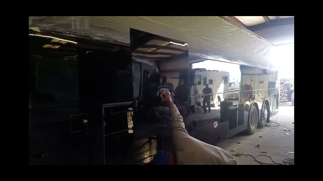 RV paint department rv repair rv collision rv roof The paint department Nantucket Washington