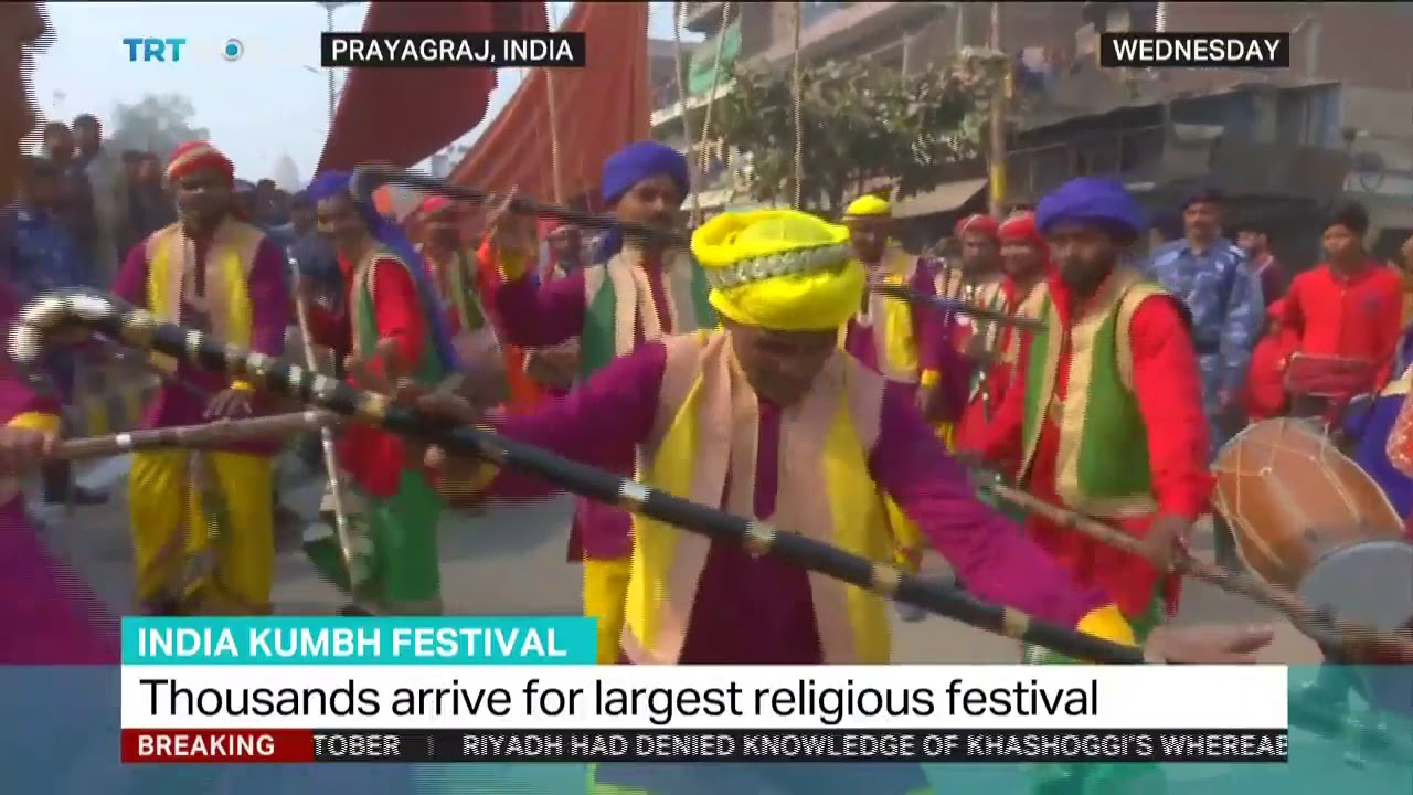 Thousands gather for Kumbh Mela in India