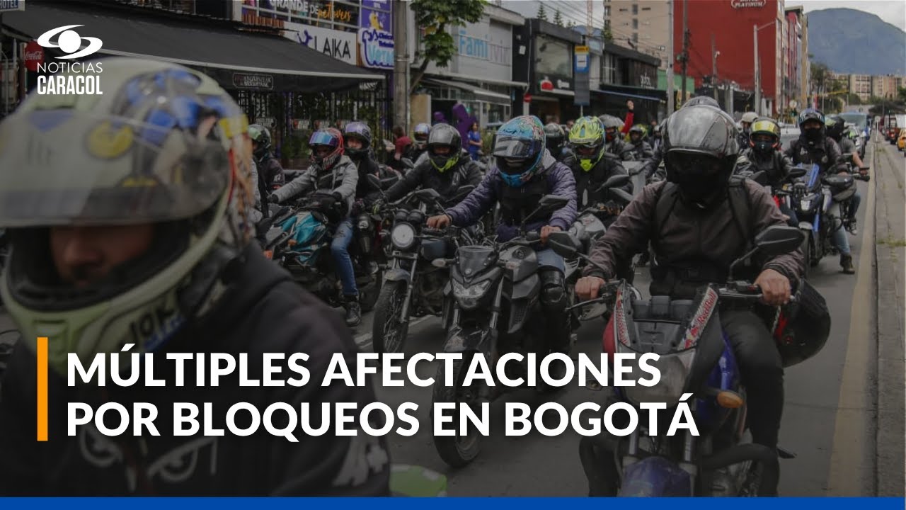 Las afectaciones que ha dejado el bloqueo de motociclistas en Bogotá tras restricciones de Galán