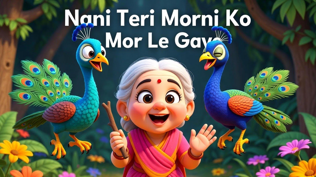 नानी की मोरनी 🦚 | मज़ेदार बाल कविता