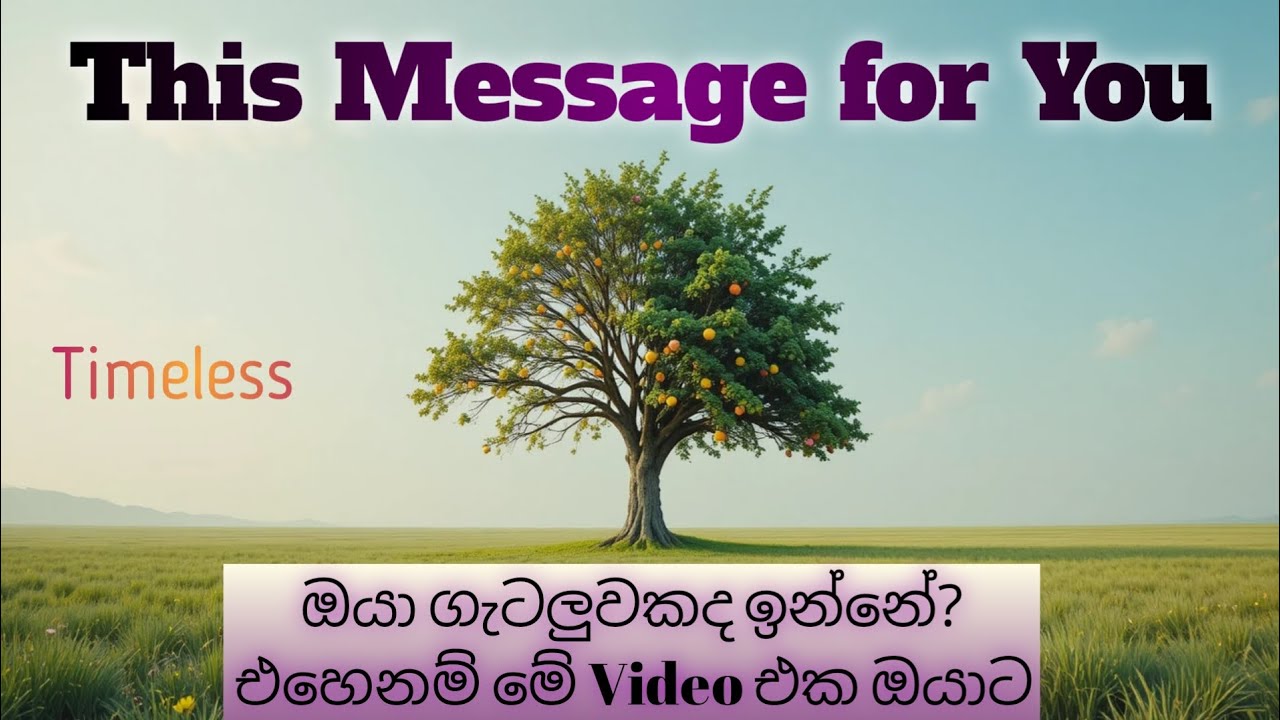 This Message for You ❤ ඔයා ගැටලුවකද ඉන්නේ ? එහෙමනම් මේ වීඩියෝ එක බලන්න ❤🌈️ 