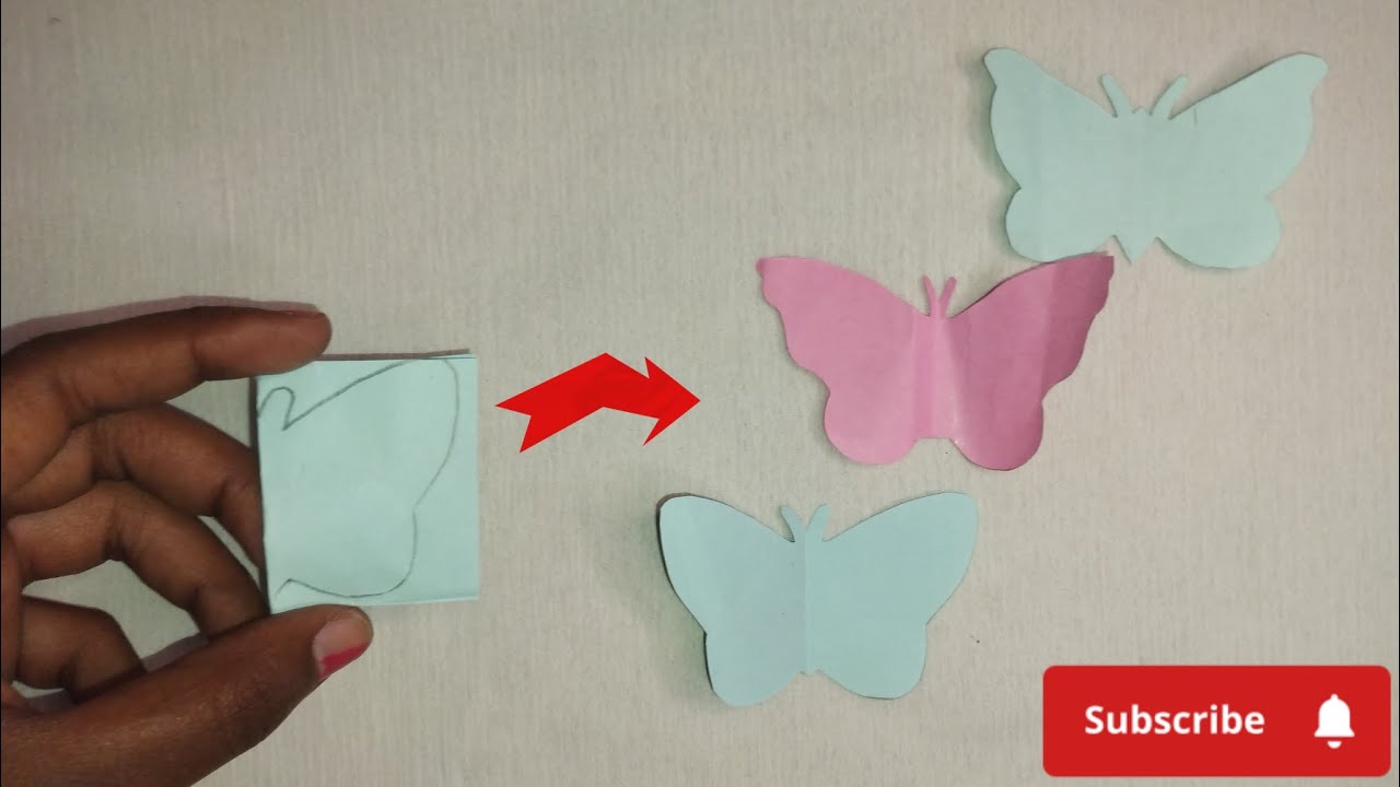 Diy paper butterfly 🦋🦋 #craftyhome #art #diy #subscribe #viral #tranding #artandcraft #papercraft 🦋