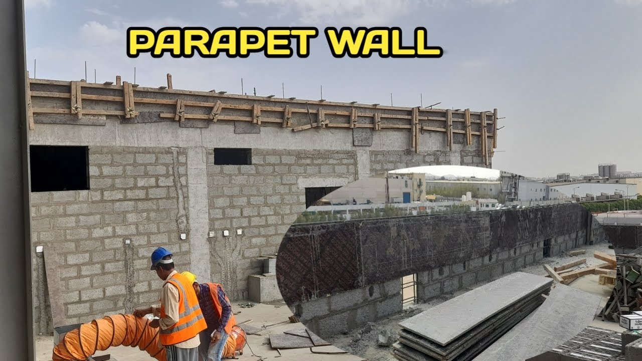 How to make parapet wall in roof top