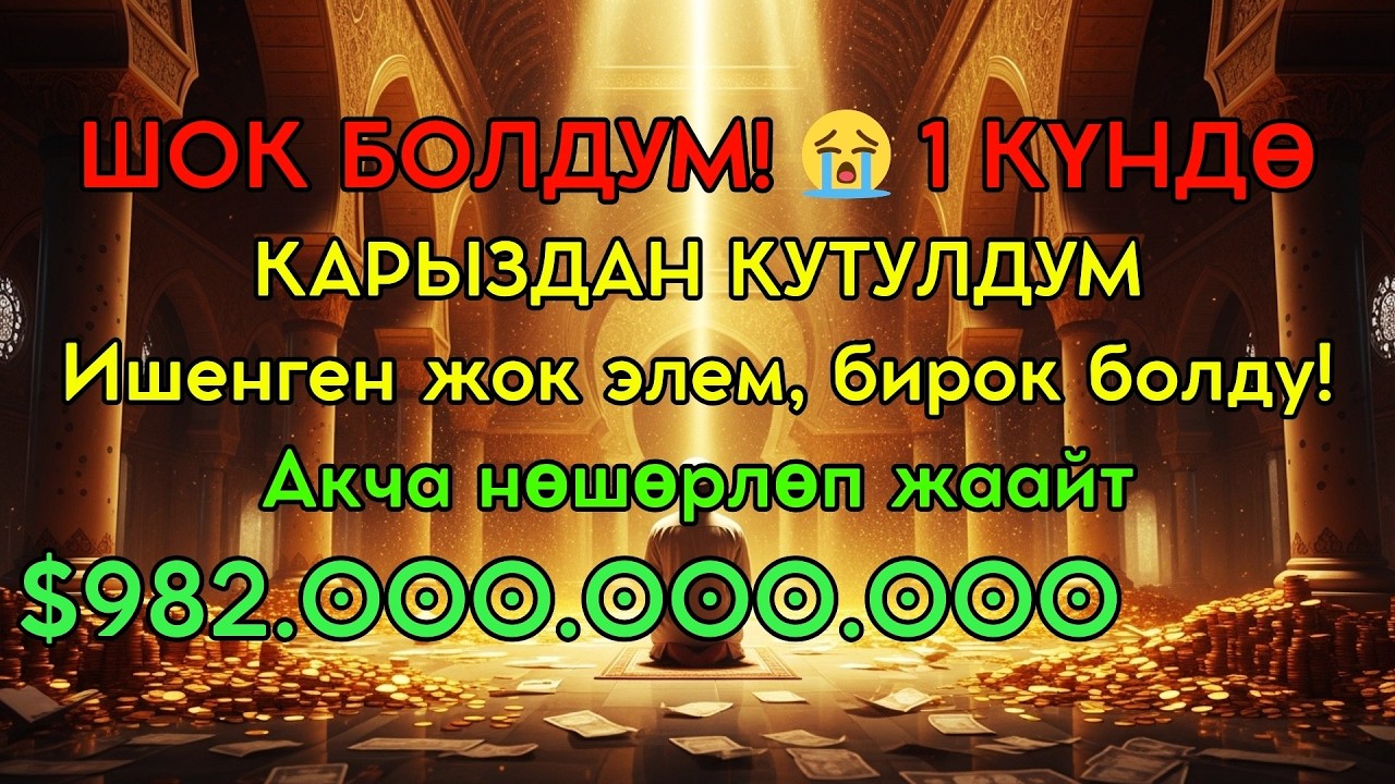 Бул СҮРӨНҮ эч ким айтпайт! Ишенген жок элем 😭 Үйгө береке, чөнтөккө акча чакырган эң күчтүү дуба 🤲🤲🤲
